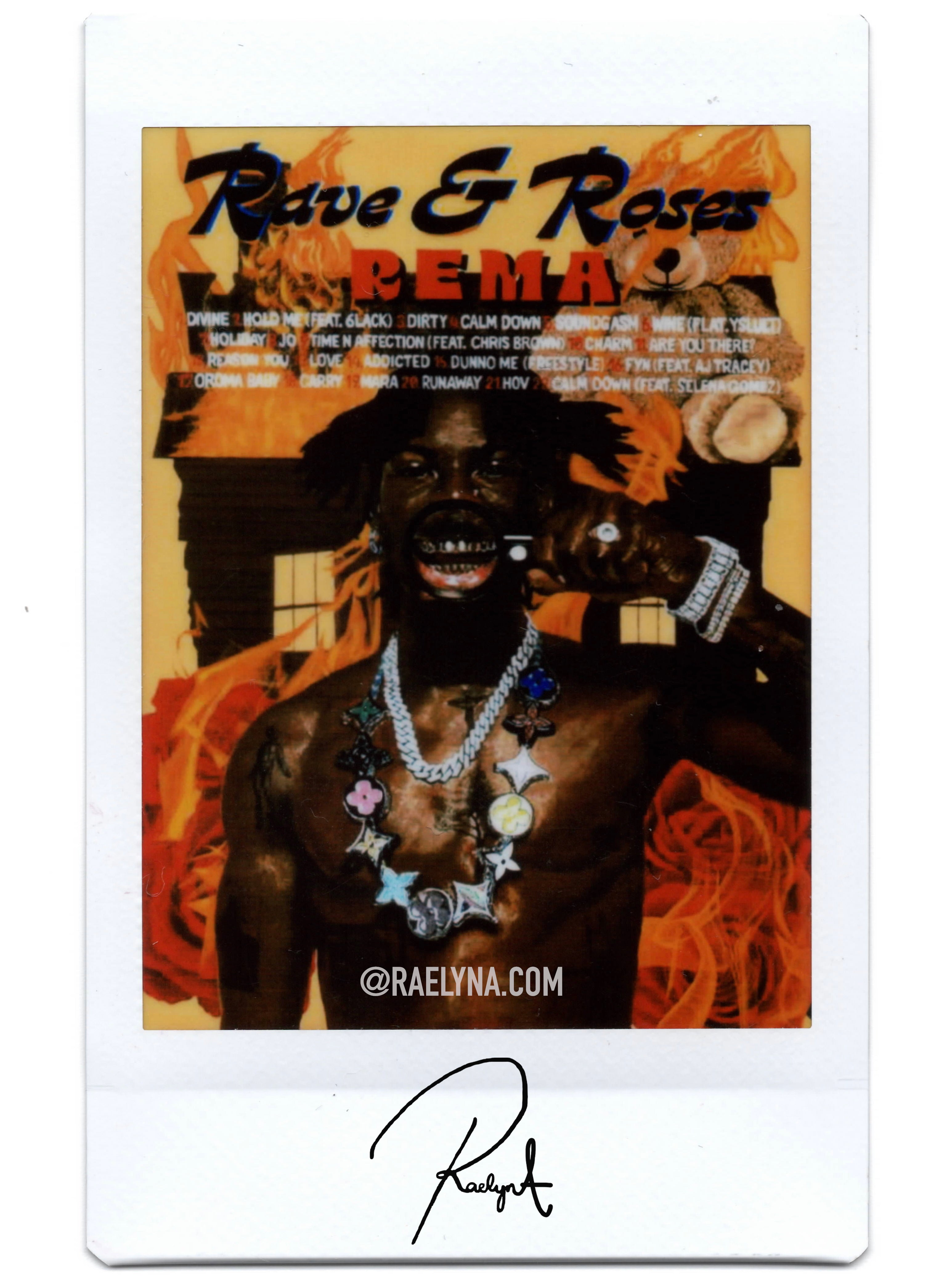 RAVE & ROSES - REMA (TESTER POLARIODS/ART PRINTS)