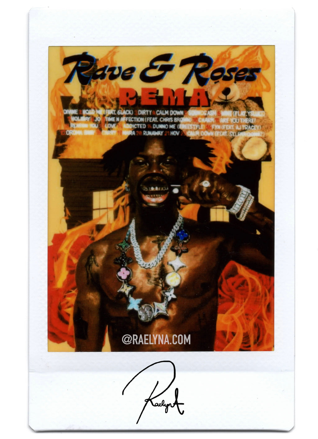RAVE & ROSES - REMA (TESTER POLARIODS/ART PRINTS)