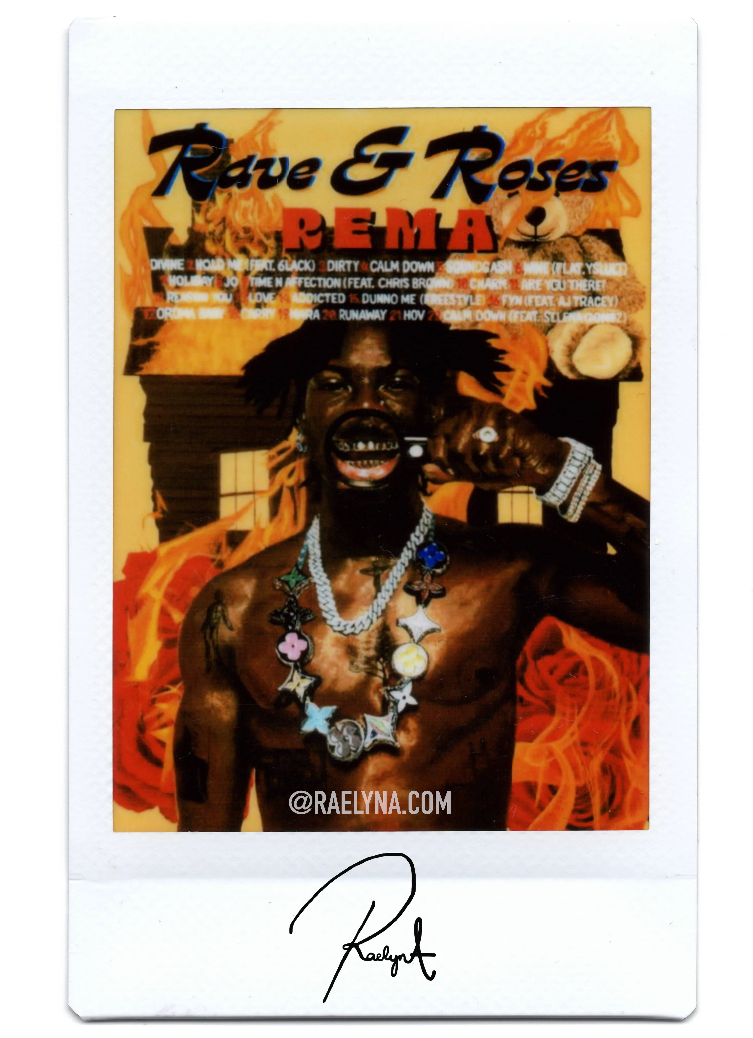 RAVE & ROSES - REMA (TESTER POLARIODS/ART PRINTS)