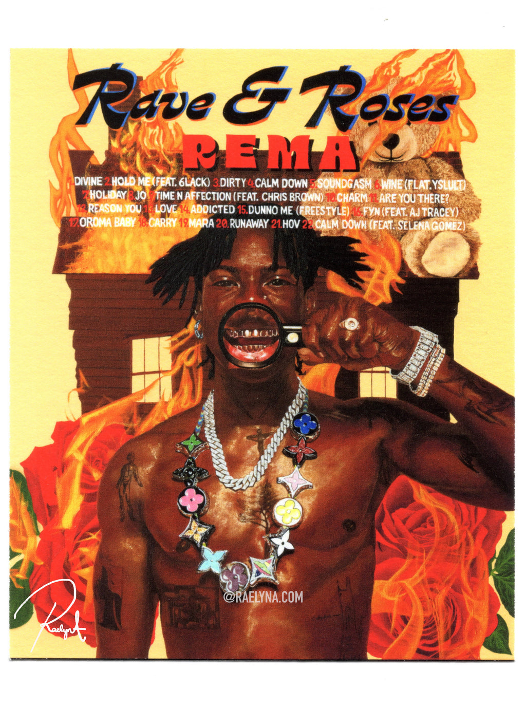 RAVE & ROSES - REMA (TESTER POLARIODS/ART PRINTS)